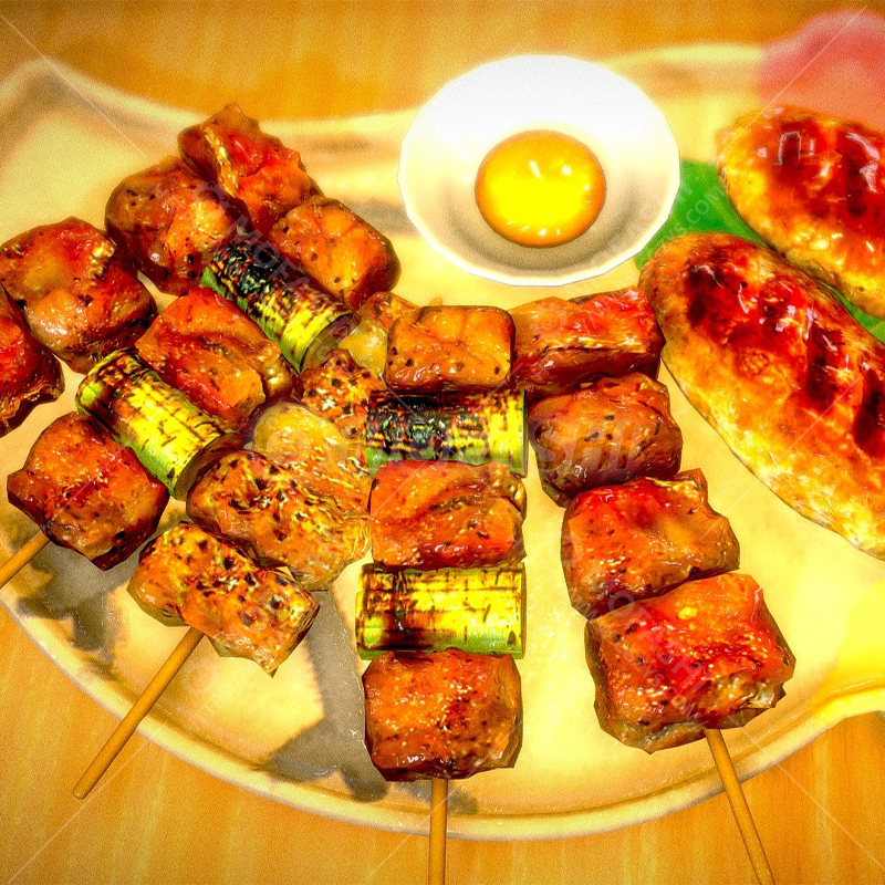 魔法狮-日料烧鸟模型yakitori